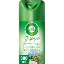 Air wick Jasmine Aerosol, Easy to Use Air Freshener, Eliminates Bad Odour like Cat Litter Smell, 300 ml