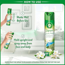 Air wick Jasmine Aerosol, Easy to Use Air Freshener, Eliminates Bad Odour like Cat Litter Smell, 300 ml