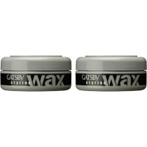Gatsby Hair Styling Wax, Mat and Hard, 75g (Pack of 2)