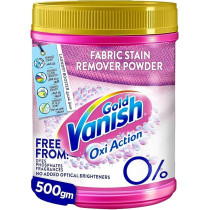 Vanish Laundry Stain Remover Oxi Action Gold Powder for Colors And Whites, Can be Used With and Without Detergents, Additives And Fabric Softeners, Ideal for Use in the Washing Machine, 500 g