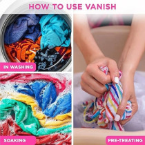 Vanish Laundry Stain Remover Oxi Action Gold Powder for Colors And Whites, Can be Used With and Without Detergents, Additives And Fabric Softeners, Ideal for Use in the Washing Machine, 500 g