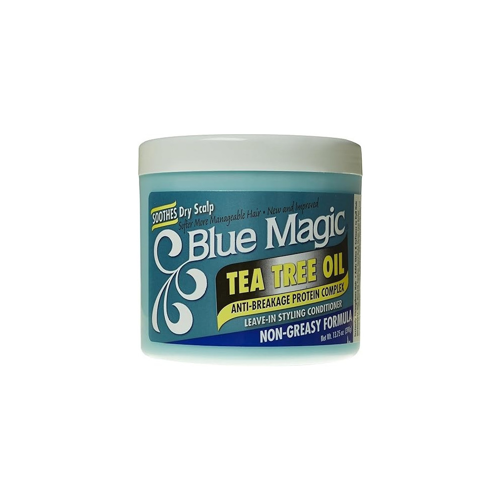 Blue Magic Tea Tree Leave-In Hair Styling Conditioner, 390 g