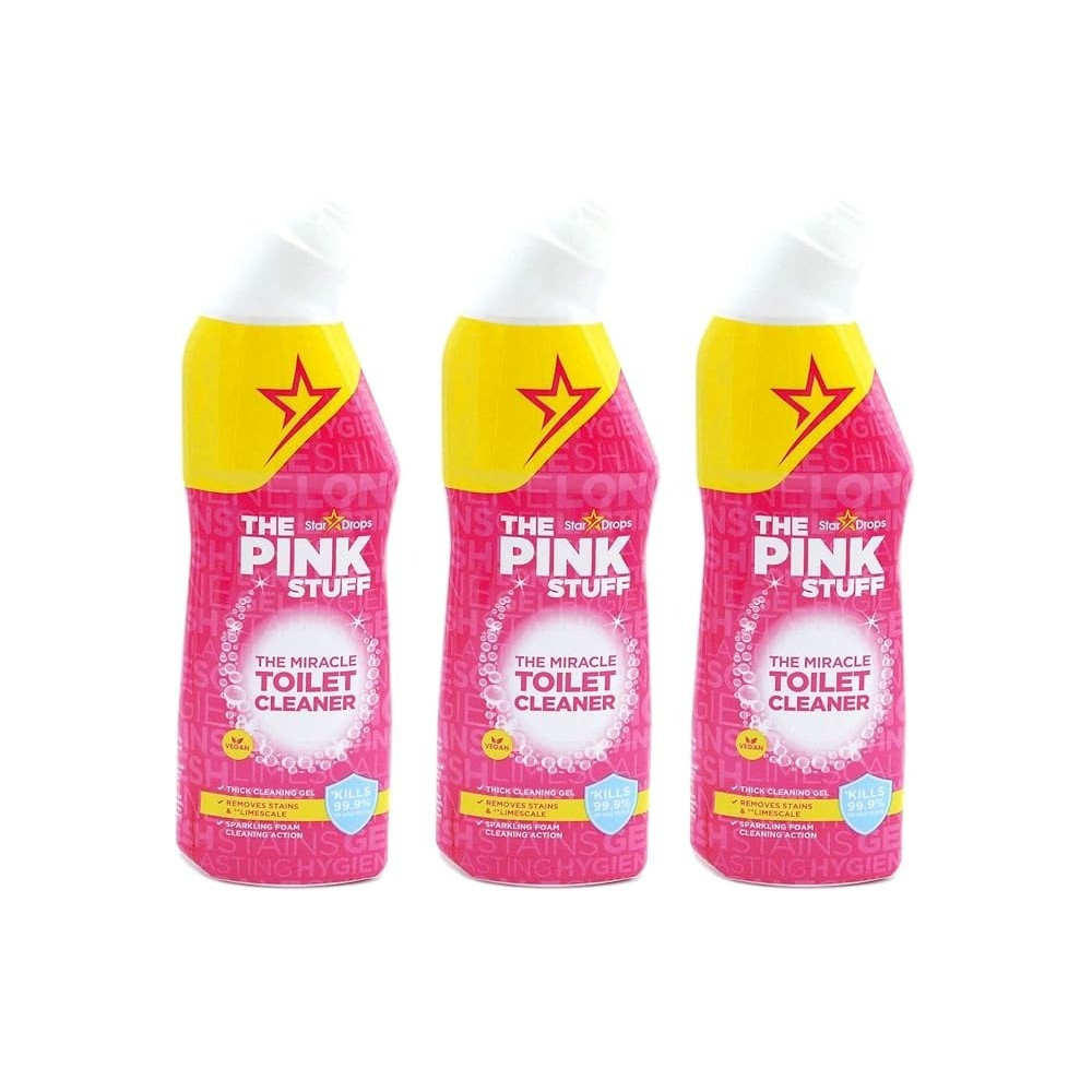 Stardrops The Pink Stuff The Miracle Toilet Cleaner, 750ml, Pack Of 3