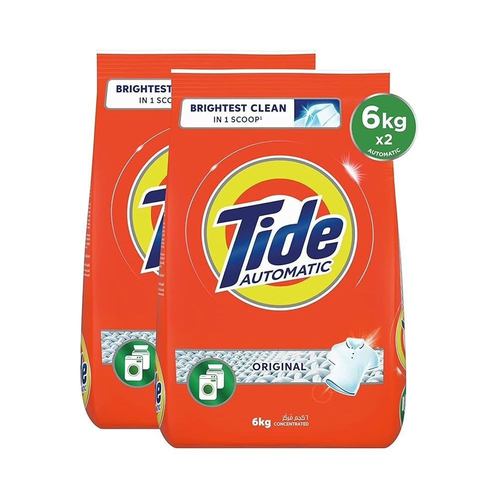 Tide Automatic Laundry Detergent Powder, Pack Of 2, 6 Kg
