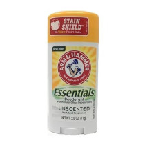 Arm & Hammer Essentials Natural Deodorant Unscented, 71 g, Pack Of 3