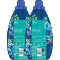 Comfort Concentrated Fabric Softener Blue Love With Pro-Fresh Technology For Up To 9x Fragrance, 1 Litre x Pack Of 2