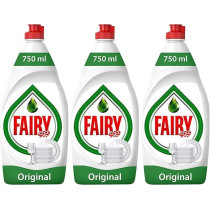 Fairy Original Dishwashing Liquid Soap, Pack Of 3 x 750 ml