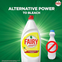 Fairy Max Plus Lemon Dishwashing Liquid With Bleach Alternative Power, Pack Of 3 x 600 ml