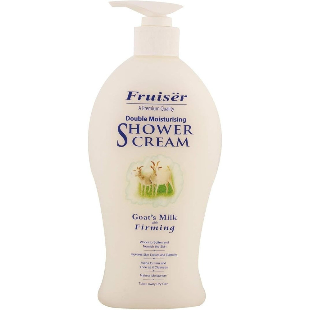 Fruiser Double Moisturising Shower Cream, Goat's Milk With Firming, 450 ml