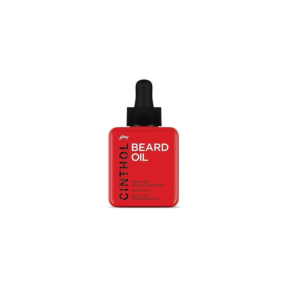 Cinthol Non-Sticky, Shiny And Soft Beard Oil, 35 ml