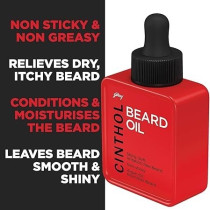 Cinthol Non-Sticky, Shiny And Soft Beard Oil, 35 ml