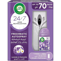 Air Wick Air Freshener Freshmatic Auto Spray Lavender And Chamomile Gadget And 1 Refill, 250 ml
