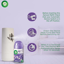 Air Wick Air Freshener Freshmatic Auto Spray Lavender And Chamomile Gadget And 1 Refill, 250 ml
