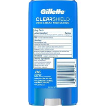 Gillette Clear Gel Power Rush Scent, Anti-Perspirant Deodorant For Men, Pack Of 2, 112 ml