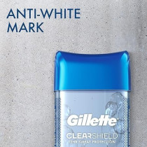 Gillette Clear Gel Power Rush Scent, Anti-Perspirant Deodorant For Men, Pack Of 2, 112 ml