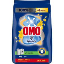 Omo Automatic Laundry Detergent Powder, Touch Of COMFORT, 5 Kg