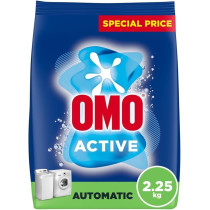 Omo Automatic Powder Laundry Detergent, Active, Up To 100 Percentage Stain Removal In 1 Wash, 2.25 Kg