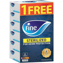 Fine Facial Tissue 130 Sheets X 2 Ply, Bundle Of 5 X 1 Pack Free Fine Classic Variety Sterilized Tissues For Germ Protection