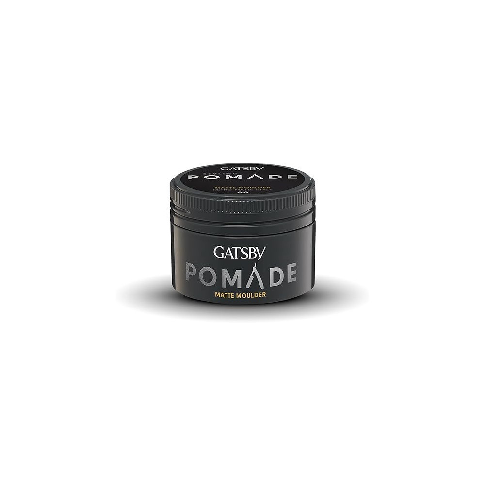 Gatsby Styling Pomade Matte Moulder, Hybrid Formula, Creates Neo-Classic Hairstyle With No Shine Effect, 75Gm