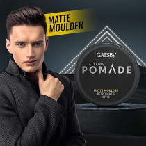 Gatsby Styling Pomade Matte Moulder, Hybrid Formula, Creates Neo-Classic Hairstyle With No Shine Effect, 75Gm