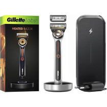 Gillette Labs Heated Men Razor Travel Kit And 1 Razor Blade Refill, Flex Disc Technology, 100 Percentage Waterproof, Gifts For Men, 2 Pin Eu Plug