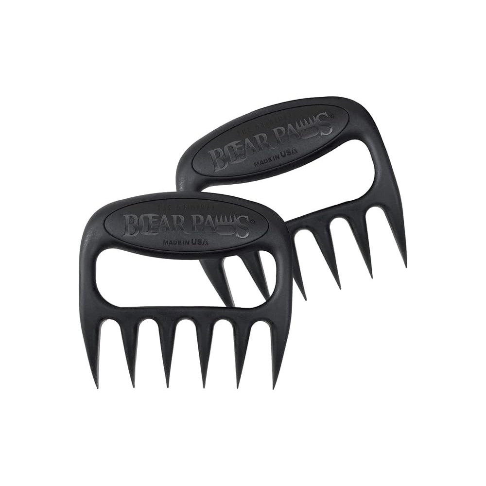 Bear Paws The Original Meat Shredder Claws, Easily Lift, Handle, Shred, And Cut Meats, Ultra-Sharp Blades And Heat Resistant Nylon, Black