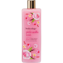 Bodycology Pink Vanilla Wish 2 In 1 Body Wah And Bubble Bath, Shea Butter And Vitamin E, Gentle Cleansing, Nourishes The Skin, Long-Lasting Fragrance, Paraben And Phthalete Free, 473Ml