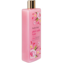 Bodycology Pink Vanilla Wish 2 In 1 Body Wah And Bubble Bath, Shea Butter And Vitamin E, Gentle Cleansing, Nourishes The Skin, Long-Lasting Fragrance, Paraben And Phthalete Free, 473Ml