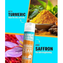 Bombay Shaving Company Turmeric Shaving Foam, 33% Extra With Turmeric, 266 Ml