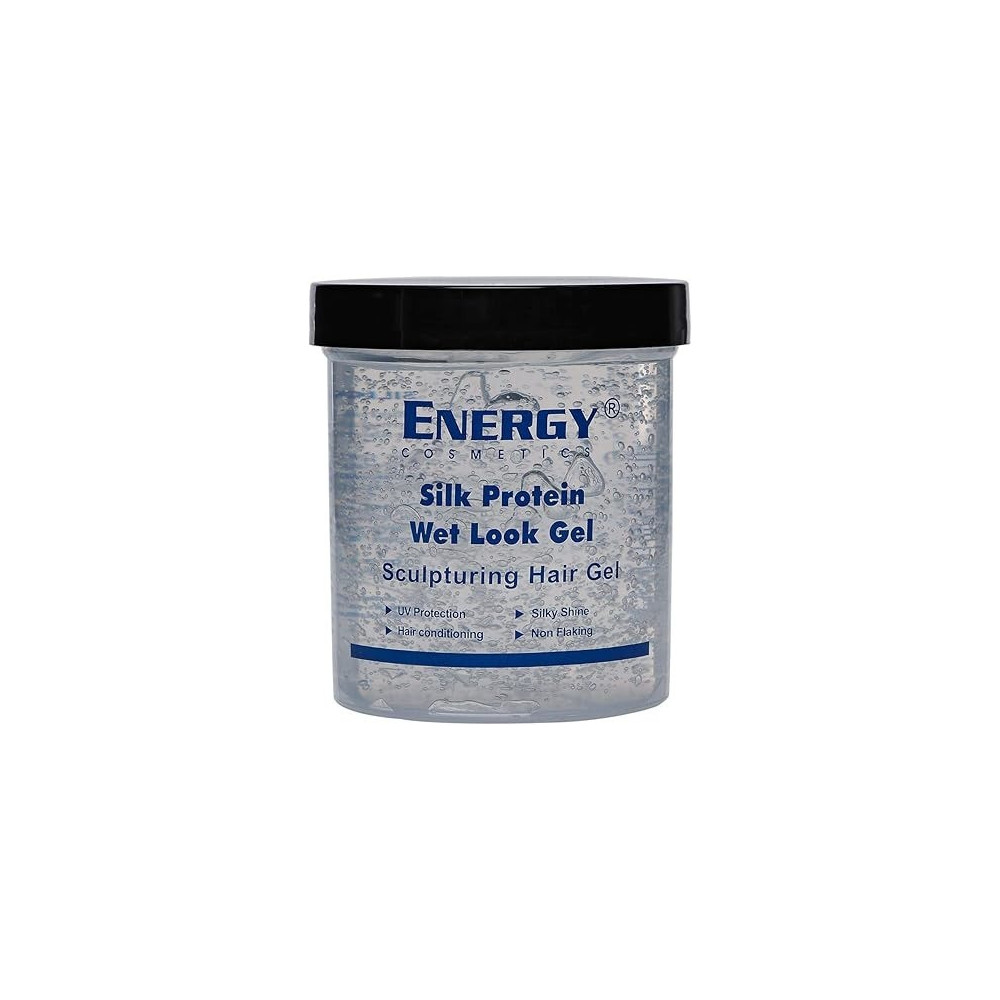 Energy Cosmetics Wetlook Silk Protein Gel, Long-Lasting Hold With Silk Protein For Smooth, Shiny Hair