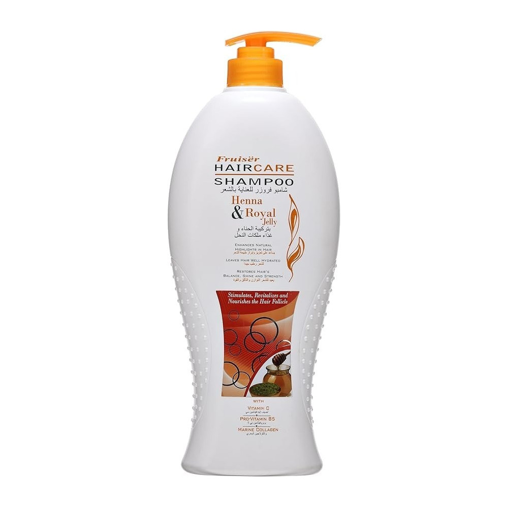 Fruiser Haircare Shampoo Henna And Royal Jelly, 900Ml