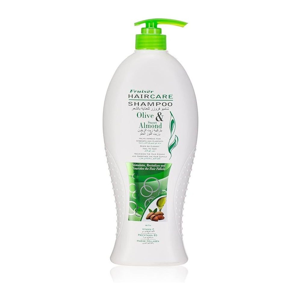 Fruiser Haircare Shampoo Olive And Sweet Almond, 900Ml