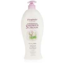 Fruiser Double Moisturising Shower Cream, Goats Milk With Pearl Powder, 1000 Ml