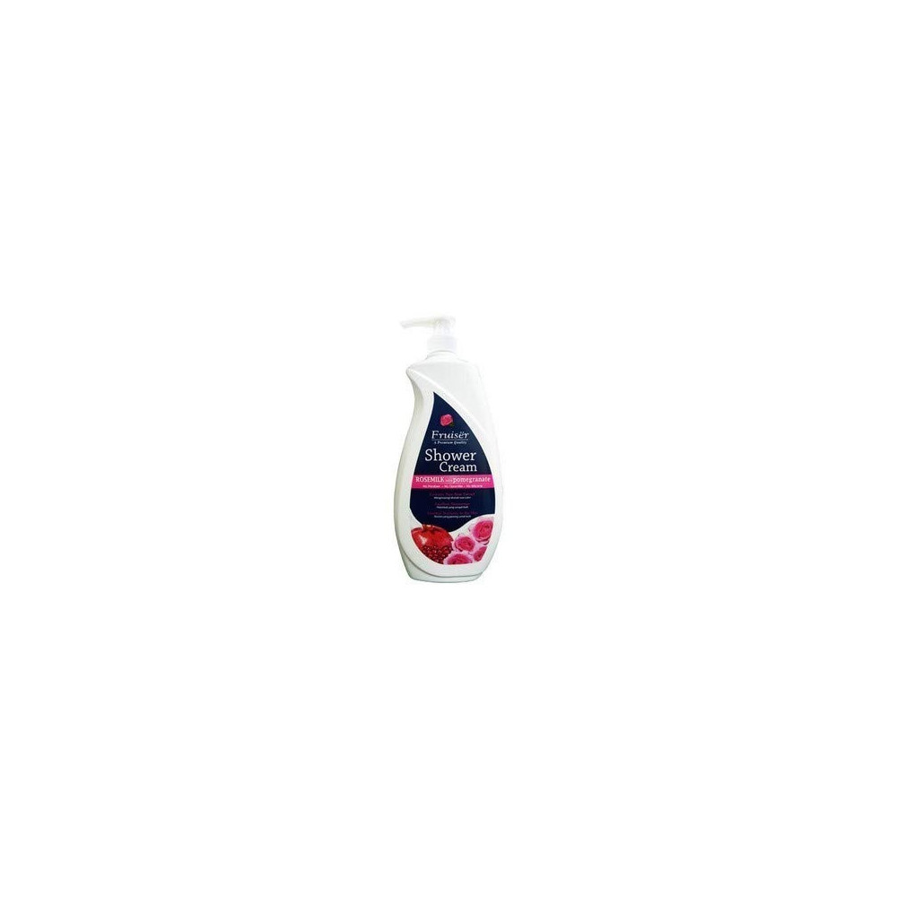 Fruiser Moisturising Shower Cream, Rose Milk, 1000 Ml