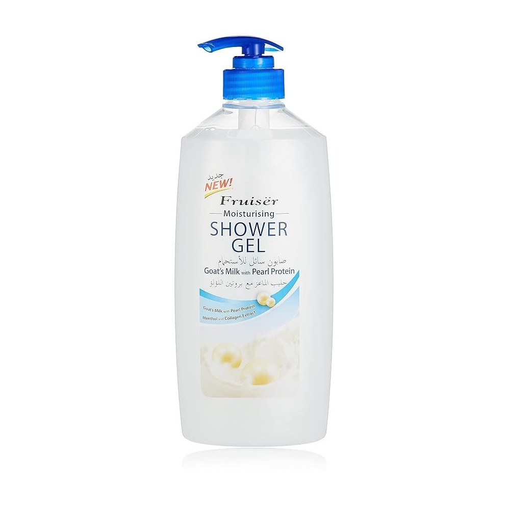 Fruiser Moisturising Shower Gel Goat Milk With Pearl Protein, 800Ml
