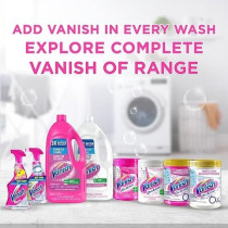 Vanish Laundry Stain Remover Oxi Action Powder For Colors And Whites, Can Be Used With And Without Detergents, Additives And Fabric Softeners, 1Kg