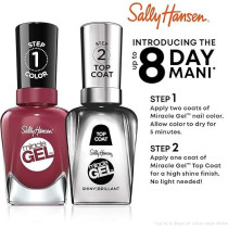 Sally Hansen Miracle Gel, Bare Dare, A Peachy Beige Nude Nail Polish, 14.7 ml