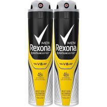 Rexona Men Antiperspirant Deodorant V8, 150 Ml, Pack Of 2