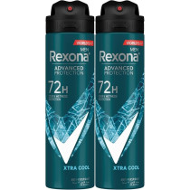 Rexona Men Antiperspirant Deodorant Spray, 72 Hour Sweat And Odor Protection, Xtra Cool, With Motionsense Technology, 150Ml, Pack Of 2