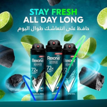 Rexona Men Antiperspirant Deodorant Spray, 72 Hour Sweat And Odor Protection, Xtra Cool, With Motionsense Technology, 150Ml, Pack Of 2