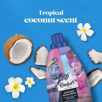 Comfort Cloth Family Concentrated Fabric Softener, Tropical Coconut, For A Limited Time Only, 895Ml
