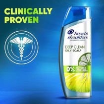 Head & Shoulders Deep Clean For Severe Oily Scalp, Anti-Dandruff Shampoo, Free Of Silicones, Parabens And Paraffins, 400 Ml