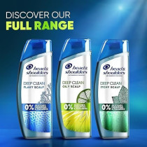 Head & Shoulders Deep Clean For Severe Oily Scalp, Anti-Dandruff Shampoo, Free Of Silicones, Parabens And Paraffins, 400 Ml