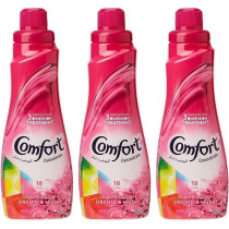 Comfort Concentrated Fabric Softener Orchid And Musk, 750 Ml, Pack Of 3