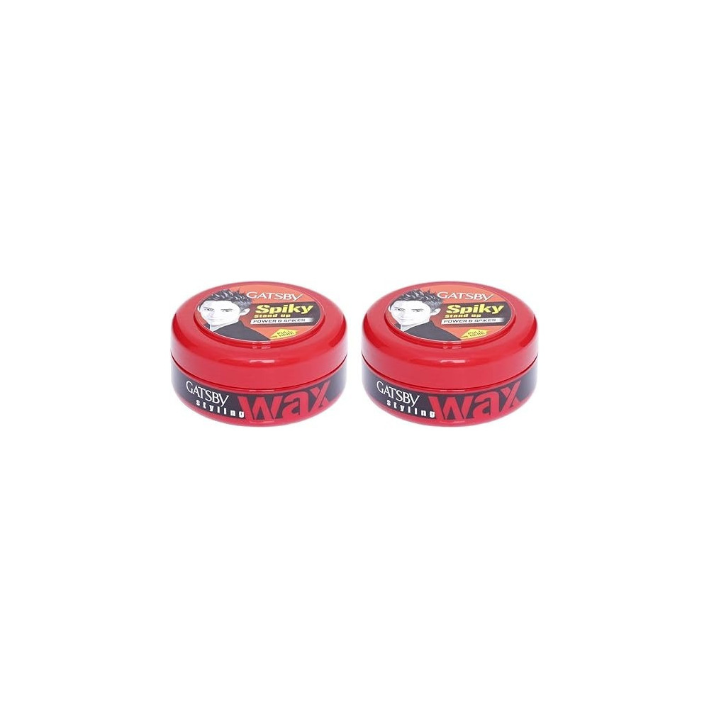Gatsby Styling Wax Power And Spikes Set Of 2, 75G