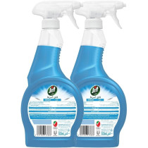 Jif Ultra Fast Cleaner Spray, Removes Dirt And Marks, For Window, Fast And Easy Clean Just In 10 Seconds, 2 X 500Ml