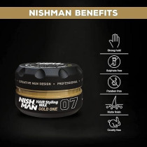 Nishman Hair Styling Series, 07 Gold One Aqua Wax, 150Ml