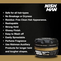 Nishman Hair Styling Series, 07 Gold One Aqua Wax, 150Ml