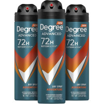 Degree Men Motionsense Antiperspirant Deodorant Dry Spray, Adventure, 107 g, Pack Of 3