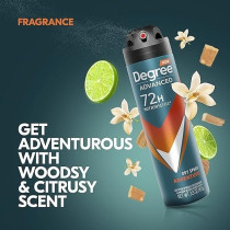 Degree Men Motionsense Antiperspirant Deodorant Dry Spray, Adventure, 107 g, Pack Of 3